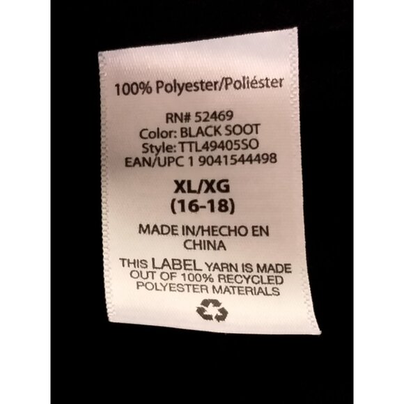 Time And Tru XL (16-18) Top Womens Sleeveless Flowy Pleated Blouse Back Tie Neck - Picture 8 of 8